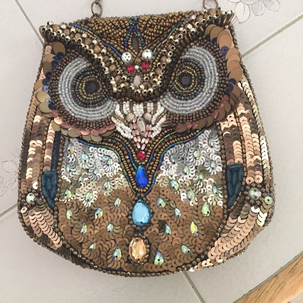 Small owl crossbody purse